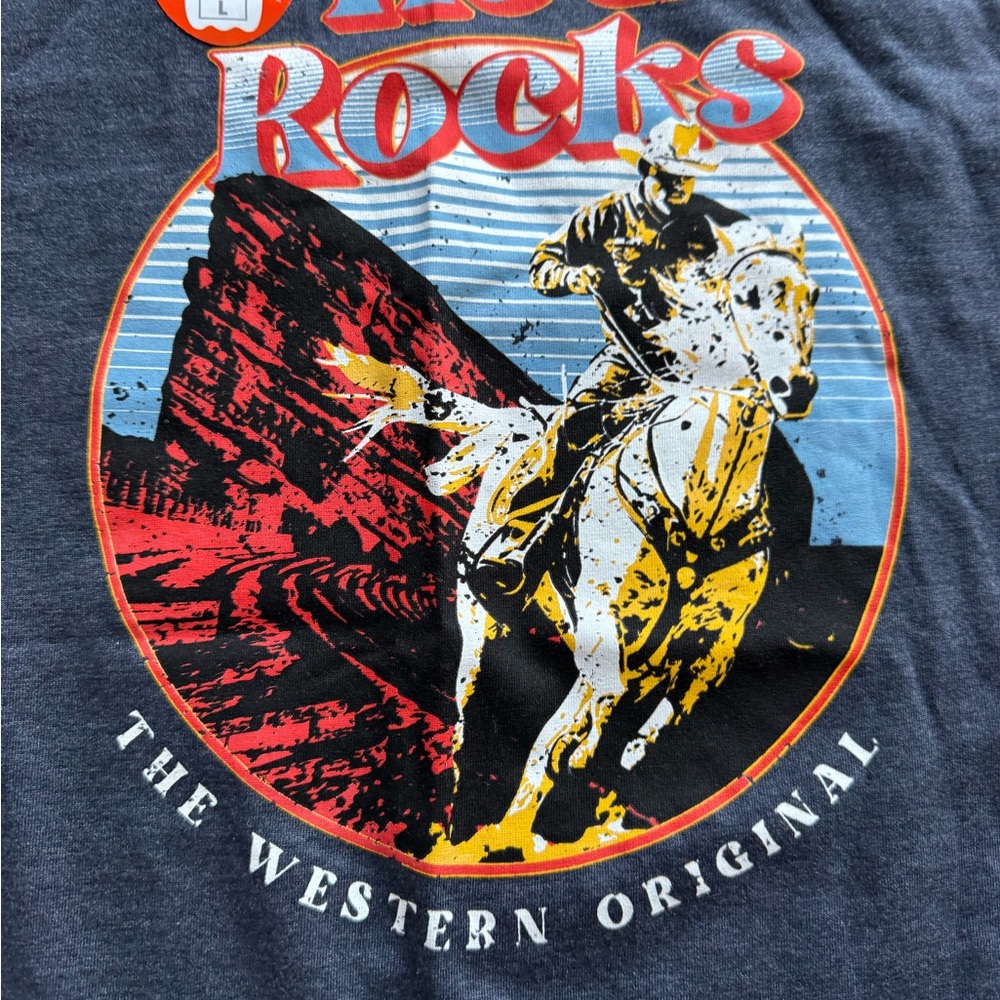 Red Rocks Dark Blue Graphic Tee - Picture 3 of 5